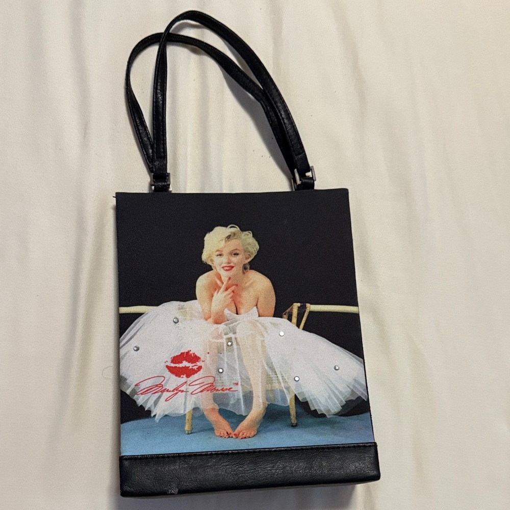 Black Marilyn Monroe Tote Bag